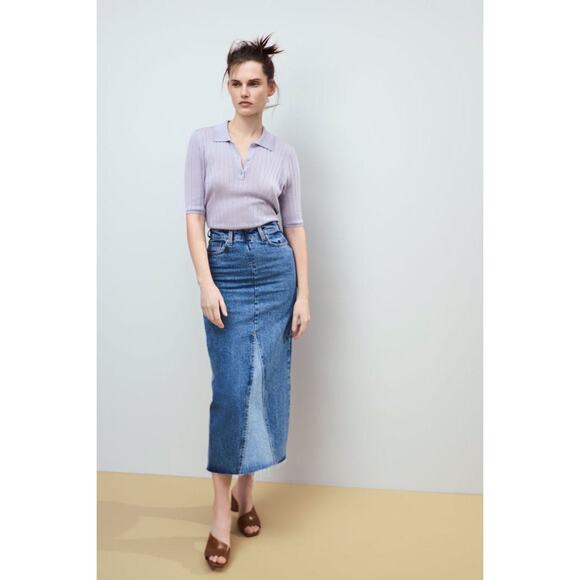 Zara The 90’s Collection Denim Midi Skirt - Picture 10 of 10